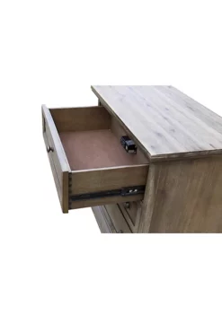 The Hamptons Collection 30" Solstice Gray 3 Drawer Nightstand Cabinet with Antique Black Solid Steel Cup Handles -Cheap GUESS® Store Belk 1044