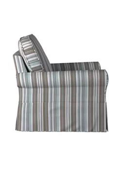 The Hamptons Collection Set of 3 Blue Striped Sunset Trading Horizon Box Cushion Chair Slipcover Performance Fabric 36" -Cheap GUESS® Store Belk 1063