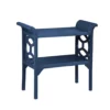 The Hamptons Collection 34.5" Dark Blue Mahogany Cottage Accent and Console Table