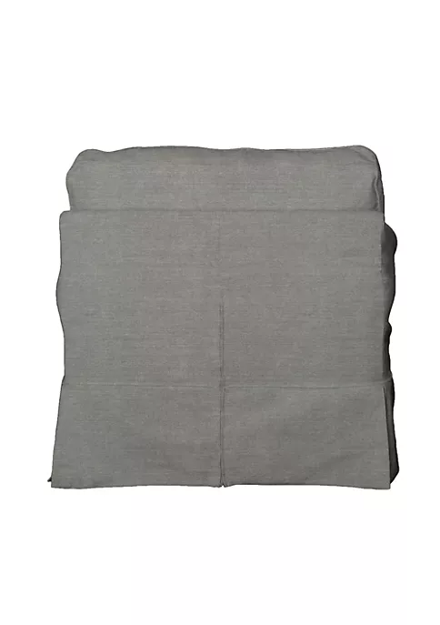 The Hamptons Collection Sunset Trading Horizon T-Cushion Chair Slipcover Performance Fabric Gray 3 The Hamptons Collection Sunset Trading Horizon T-Cushion Chair Slipcover Performance Fabric Gray - Image 3