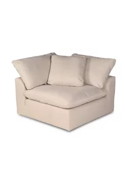 The Hamptons Collection 5-Pieces Tan Fabric Modular Arm Chair Square Slipcovers 44"