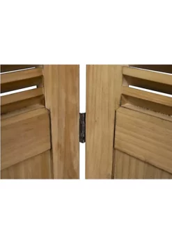 The Hamptons Collection 70" Vintage Brown Louvered Panel Casual Wood Room Divider -Cheap GUESS® Store Belk 1101