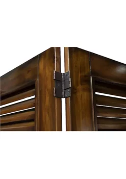 The Hamptons Collection 70" Brown Louvered Panel Shutter Wood Room Divider -Cheap GUESS® Store Belk 1105