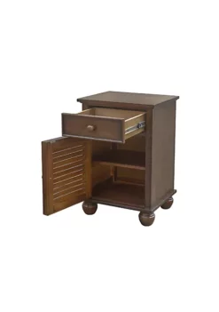 The Hamptons Collection 30" Brown Bahama Shutter Wood Nightstand with Drawers -Cheap GUESS® Store Belk 1115