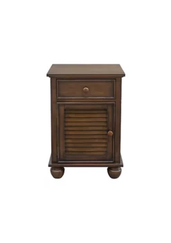 The Hamptons Collection 30" Brown Bahama Shutter Wood Nightstand with Drawers -Cheap GUESS® Store Belk 1117