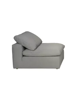 The Hamptons Collection 3-Pieces Gray Fabric Cloud Puff Sofa Sectional Modular Chair Square Slipcovers 44" -Cheap GUESS® Store Belk 1125