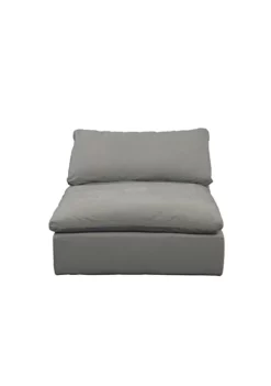 The Hamptons Collection 3-Pieces Gray Fabric Cloud Puff Sofa Sectional Modular Chair Square Slipcovers 44" -Cheap GUESS® Store Belk 1126