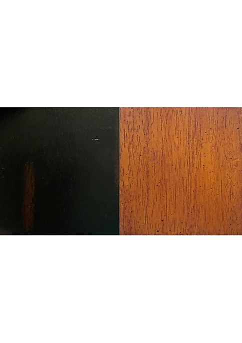 The Hamptons Collection Set of 2 Antique Black and Cherry Brown Napoleon Style Counter Height Barstool 43” 2 The Hamptons Collection Set of 2 Antique Black and Cherry Brown Napoleon Style Counter Height Barstool 43” - Image 2