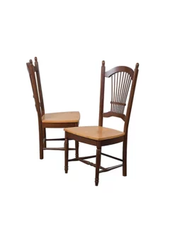 The Hamptons Collection Set of 2 Nutmeg Light Oak Brown Wooden Dining Chairs 44” 9 The Hamptons Collection Set of 2 Nutmeg Light Oak Brown Wooden Dining Chairs 44” -Cheap GUESS® Store Belk 1148