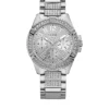 GUESS® Silver-Tone And Crystal Statement Watch