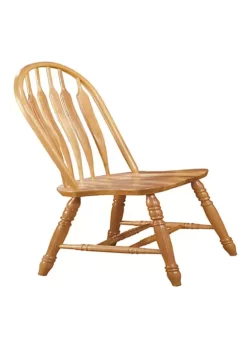 The Hamptons Collection Set of 2 Beige Comfort Back Dining Chair in Light Oak Finished