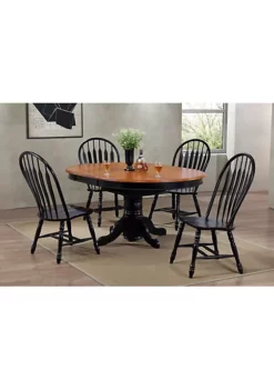 The Hamptons Collection Set of 2 Black Antique Comfort Back Dining Chairs -Cheap GUESS® Store Belk 1233