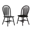 The Hamptons Collection Sunset Trading Arrowback Dining Chair Antique Black Set of 2