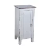 The Hamptons Collection 31” Antique Gray and Brown One Door Accent Cabinet
