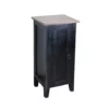 The Hamptons Collection 31" Antique Black Cottage with 1 Door Accent Cabinet