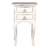 The Hamptons Collection 27.25" Distressed White Wooden Cottage Table