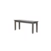 The Hamptons Collection 42” Shades of Gray Handcrafted Solid Oak Wood Dining Bench