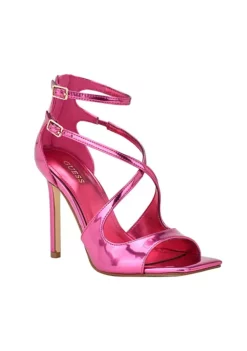 Guess Sella Open Toe Cross Strap Single Sole Heels