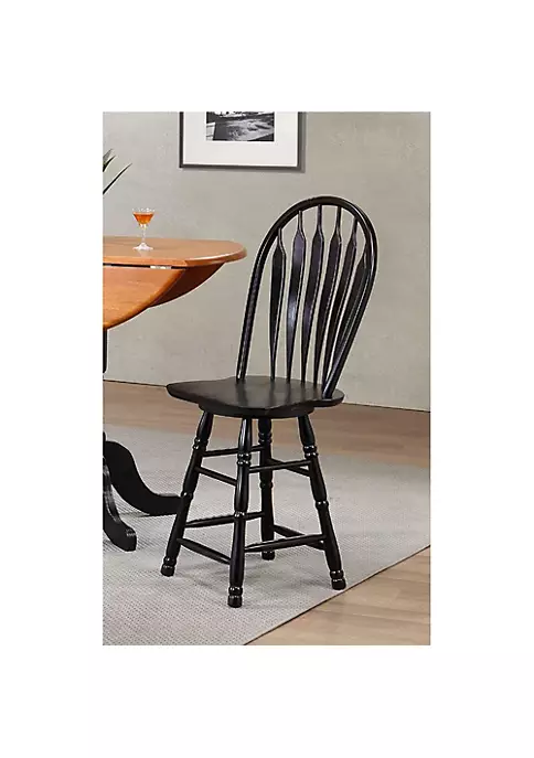 The Hamptons Collection 40” Antique Black Swivel Barstool 3 The Hamptons Collection 40” Antique Black Swivel Barstool - Image 3