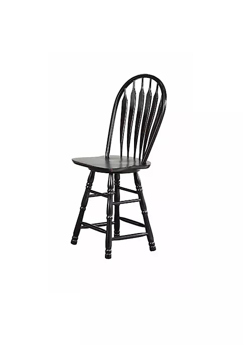 The Hamptons Collection 40” Antique Black Swivel Barstool 5 The Hamptons Collection 40” Antique Black Swivel Barstool - Image 5