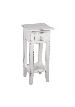The Hamptons Collection Sunset Trading Cottage Narrow Side Table Distressed White Washed -Cheap GUESS® Store Belk 1305