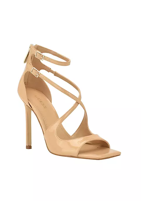 Guess Sella Open Toe Cross Strap Single Sole Heels 9 Guess Sella Open Toe Cross Strap Single Sole Heels - Image 9