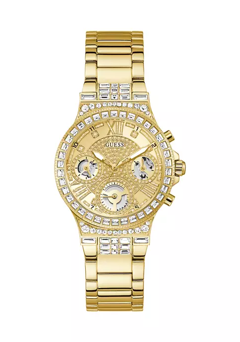 GUESS® Ladies Moonlight Gold Watch 6 GUESS® Ladies Moonlight Gold Watch - Image 6