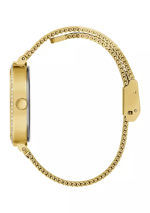 GUESS® Gold Mesh Watch 2 GUESS® Gold Mesh Watch - Image 2