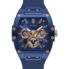 GUESS® Phoenix Blue Silicone Strap Watch
