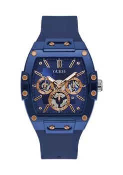 GUESS® Phoenix Blue Silicone Strap Watch