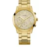 GUESS® Gold-Tone Multi-function Sport Watch