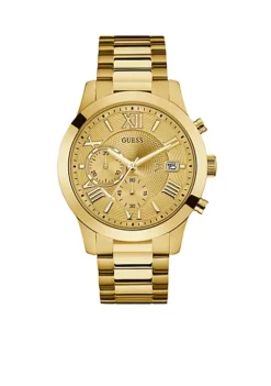 GUESS® Gold-Tone Chronograph Watch