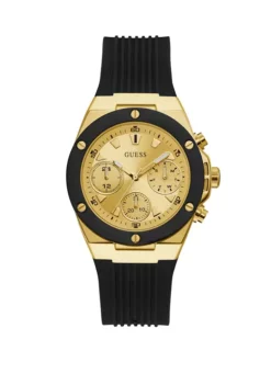 GUESS® Black Gold Water Resistant Watch
