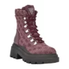 Guess Vaney Logo Detail Combat Boots