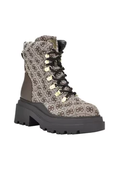 Guess Vaney Logo Detail Combat Boots -Cheap GUESS® Store Belk 264