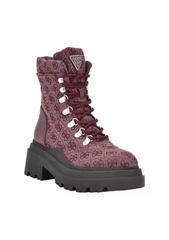 Guess Vaney Logo Detail Combat Boots -Cheap GUESS® Store Belk 265