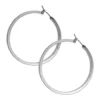 GUESS Silver-Tone Large Hoop Earrings