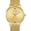 GUESS® 50 Meter Water Resistant Gold Tone Case Watch