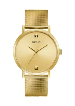 GUESS® 50 Meter Water Resistant Gold Tone Case Watch