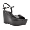 Guess Zione Square Toe Mid-Wedge Sandal with Buckle
