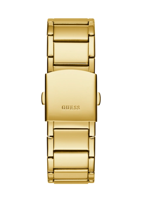 GUESS® 50 Meter Water Resistant Gold Tone Case Stainless Steel Watch 3 GUESS® 50 Meter Water Resistant Gold Tone Case Stainless Steel Watch - Image 3