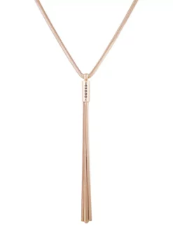 GUESS Gold Tone Snake Chain Y Necklace -Cheap GUESS® Store Belk 347