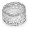 GUESS Silver Tone Bangle Bracelets - Set of 7