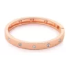 GUESS Rose Gold Tone Hinged Bangle Bracelet