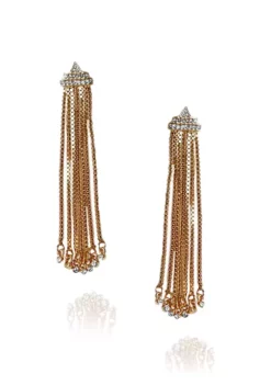 GUESS Gold-Tone Fringe Earrings