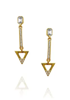 GUESS Gold-Tone Post Drop Earrings