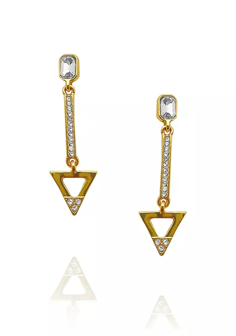 GUESS Gold-Tone Post Drop Earrings 2 GUESS Gold-Tone Post Drop Earrings - Image 2