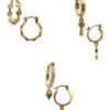 GUESS Gold-Tone Huggie Trio Earrings
