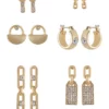 GUESS Gold-Tone 6-On Earring Set