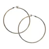GUESS Gold Tone Large Thin Hoop Earrings